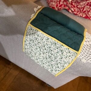 Sewing Caddy, Hand Crafted, 80s vintage Green